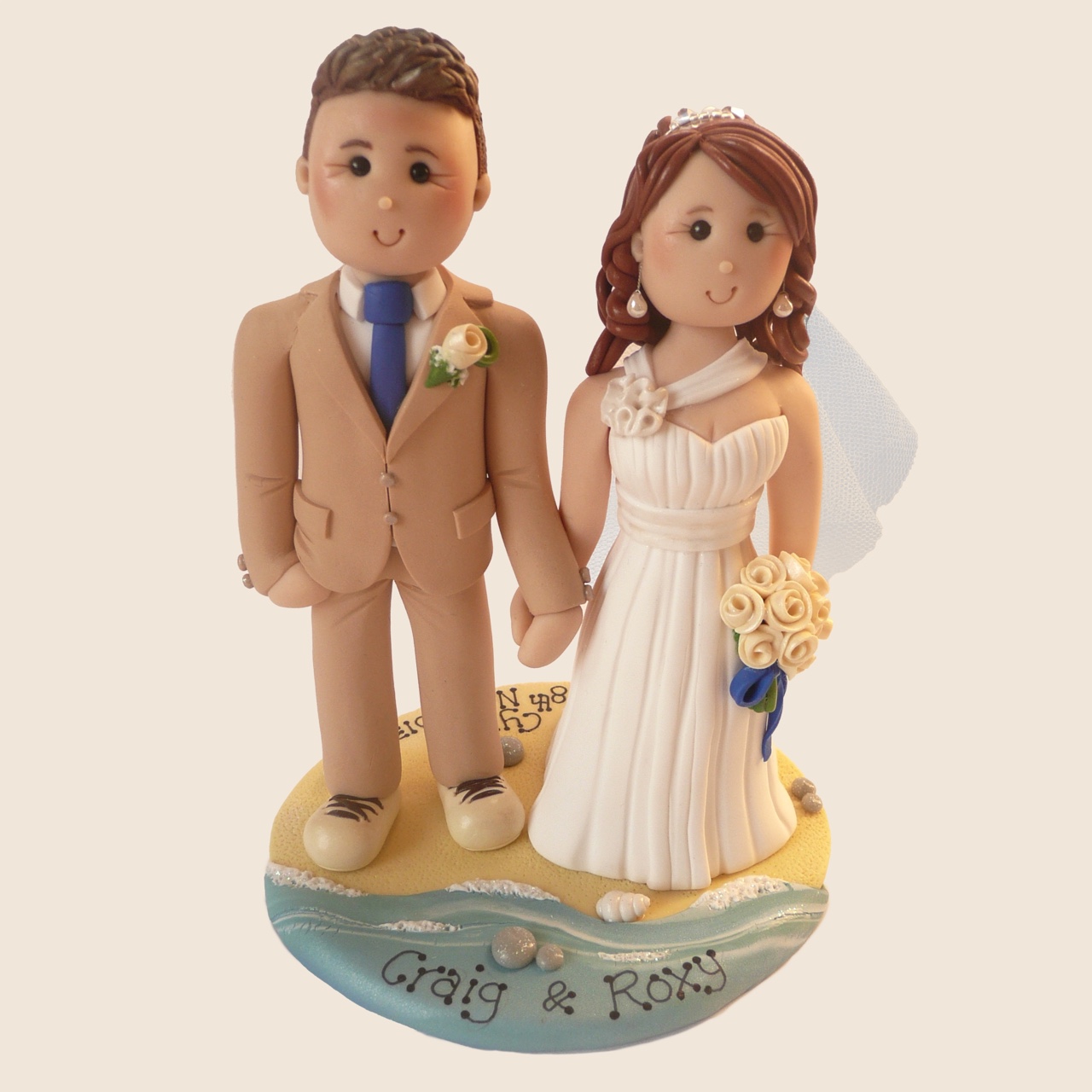 Claydough Wedding Cake Toppers
